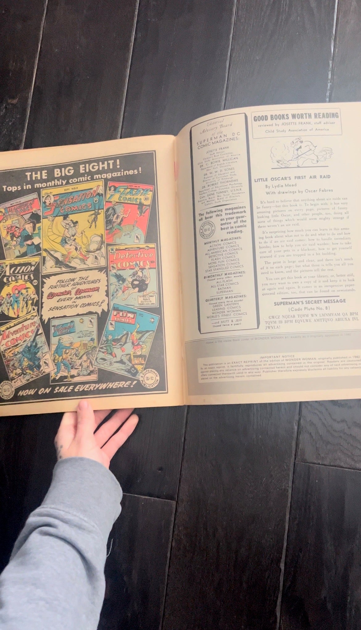 Famous First Edition Blue Ribbon #F-6 (1975) Wonder Woman DC Comics