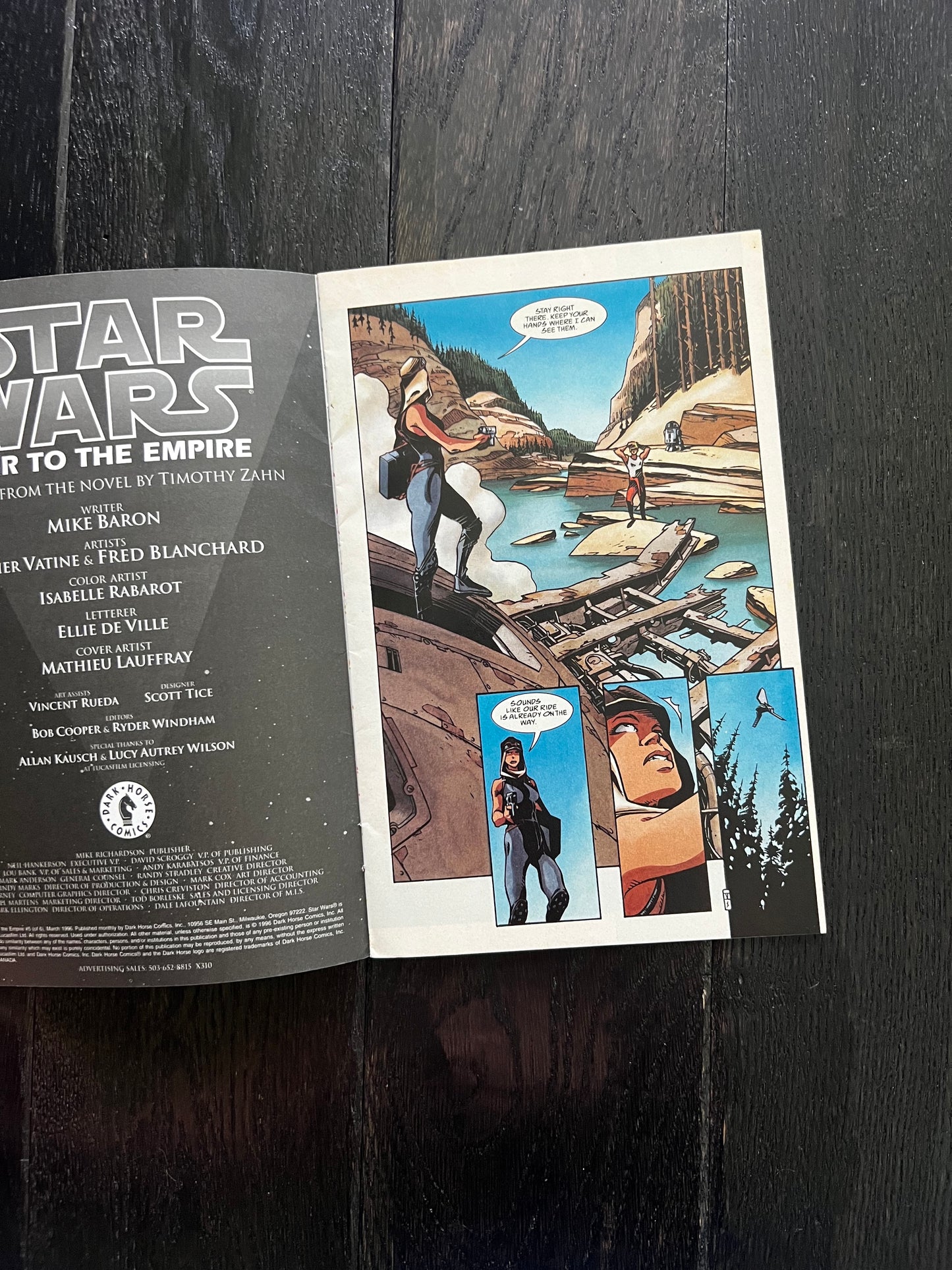 Star Wars Heir To The Empire #5 (1995) Dark Horse Comics