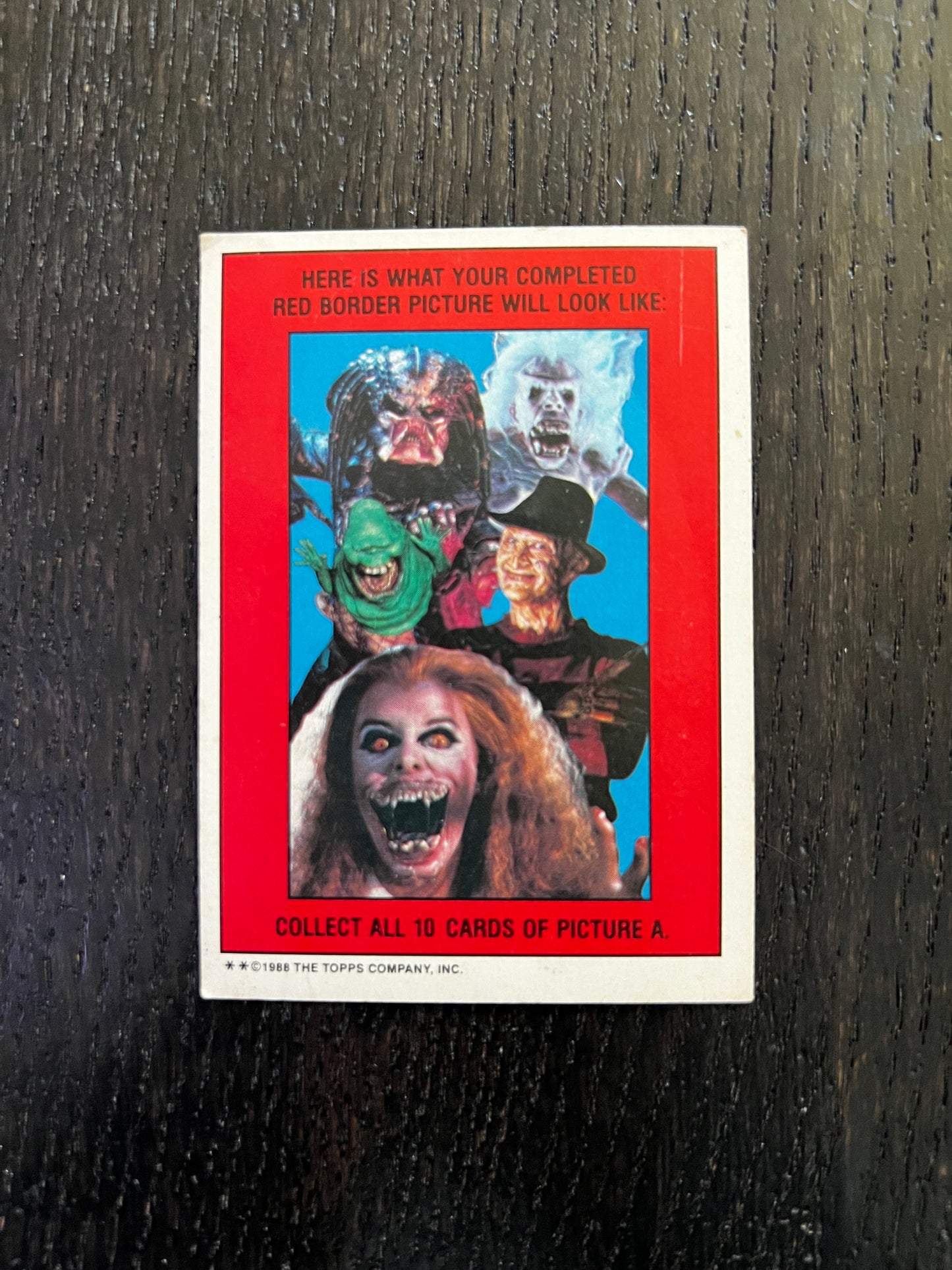 Topps Fright Flicks The Fly Sticker (1988) GD