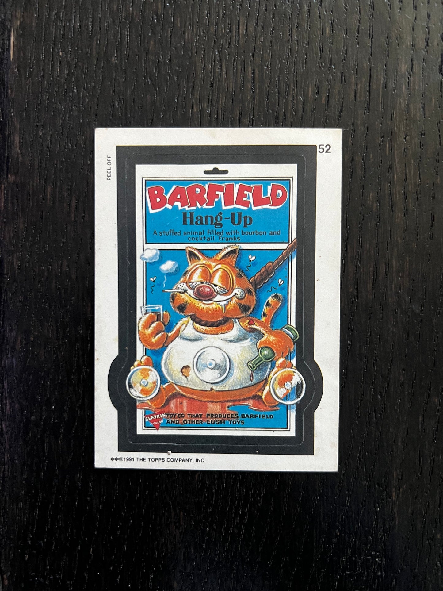 Topps Wacky Packages Barfield Sicker #52 (1991) GD/VG