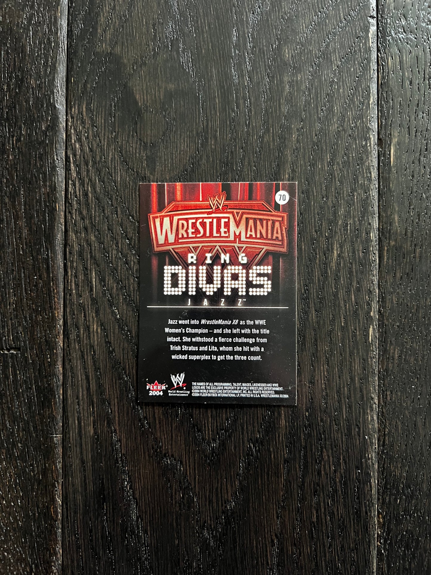 WWE Wrestlemania Ring Divas #70 Jazz (2004) Fleer