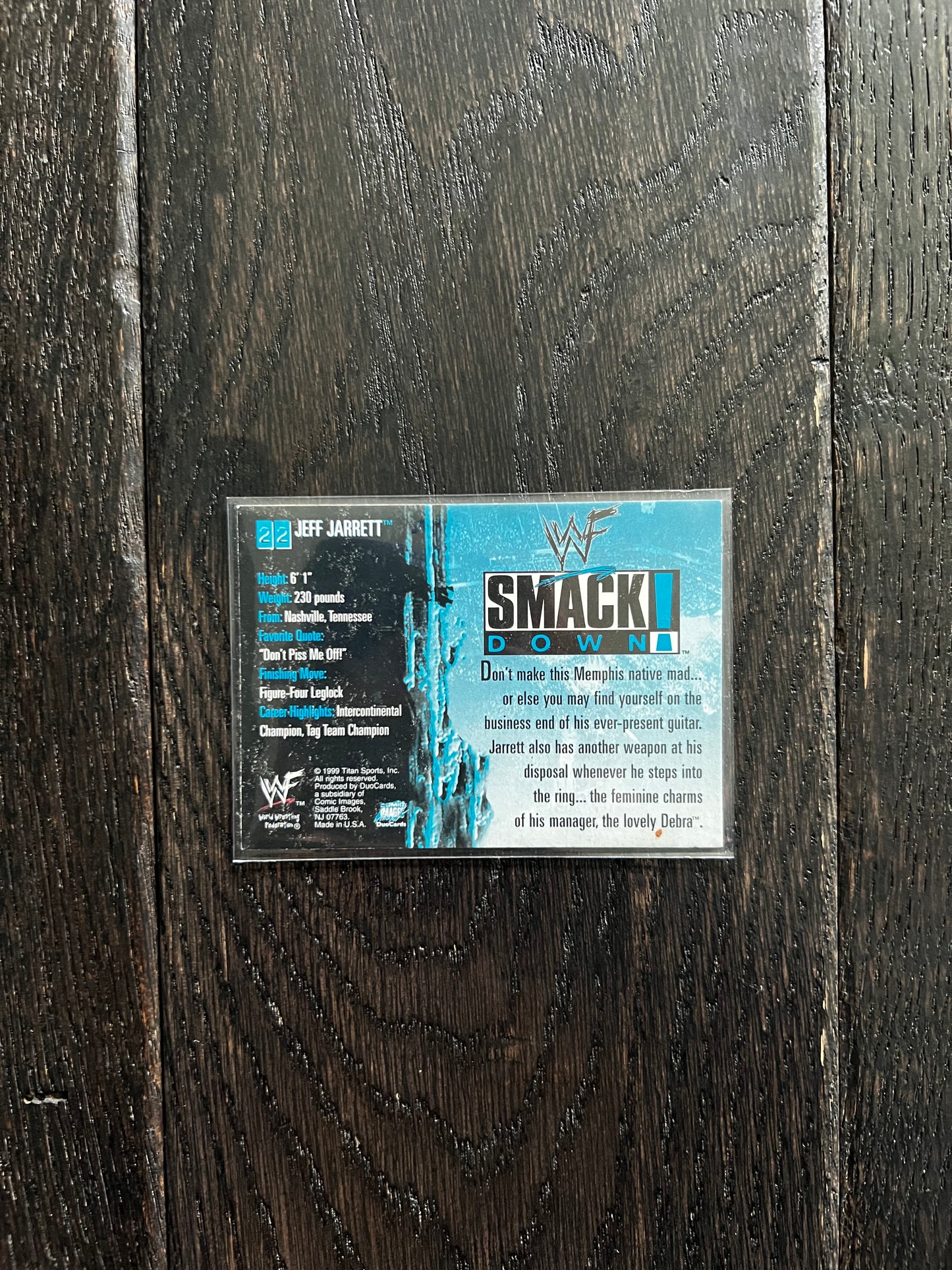 WWF Smackdown Jeff Jarrett #22 (1999) Comic Images FR/GD